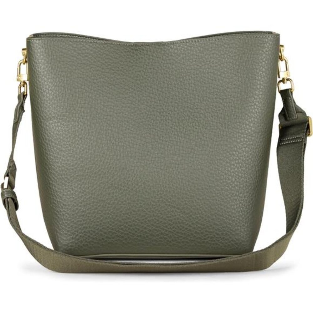 Womens Soft Bucket Bag Tote Faux Leather Crossbody Shoulder Minimalist Purse